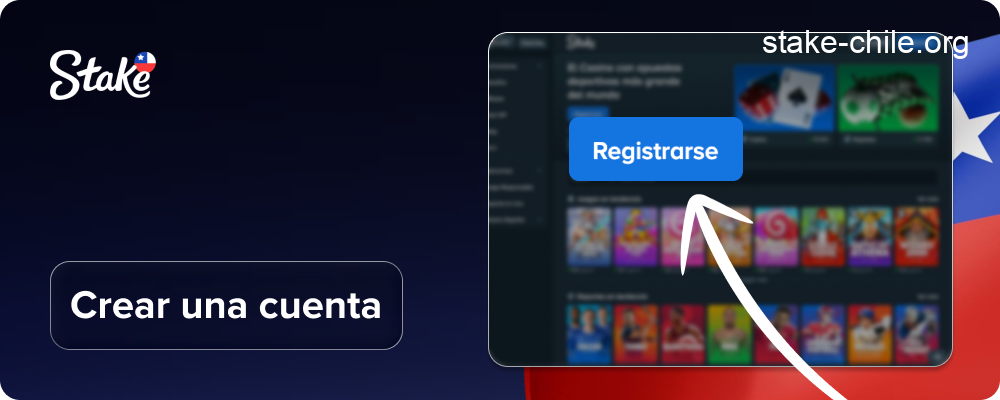Crear cuenta en Stake Chile