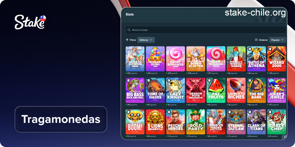 Tragamonedas en Stake Chile